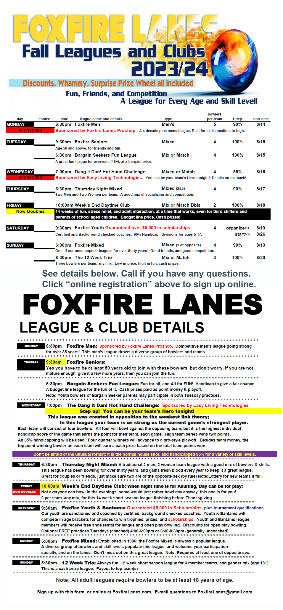 league